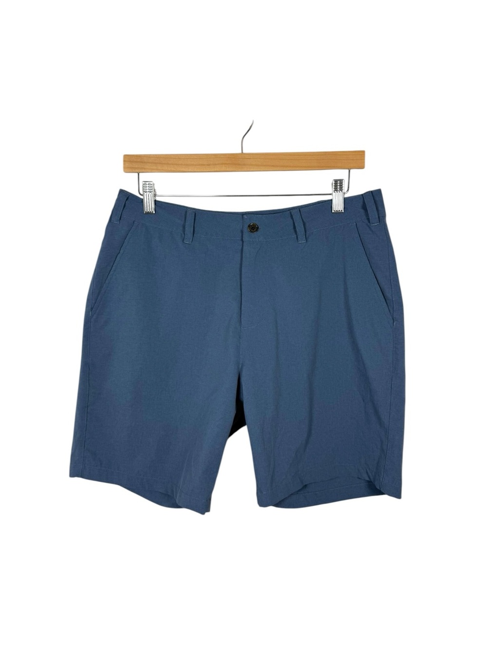 Marine Layer Hybrid Performance Shorts Blue Men's Size 32 Stretch Golf Casual